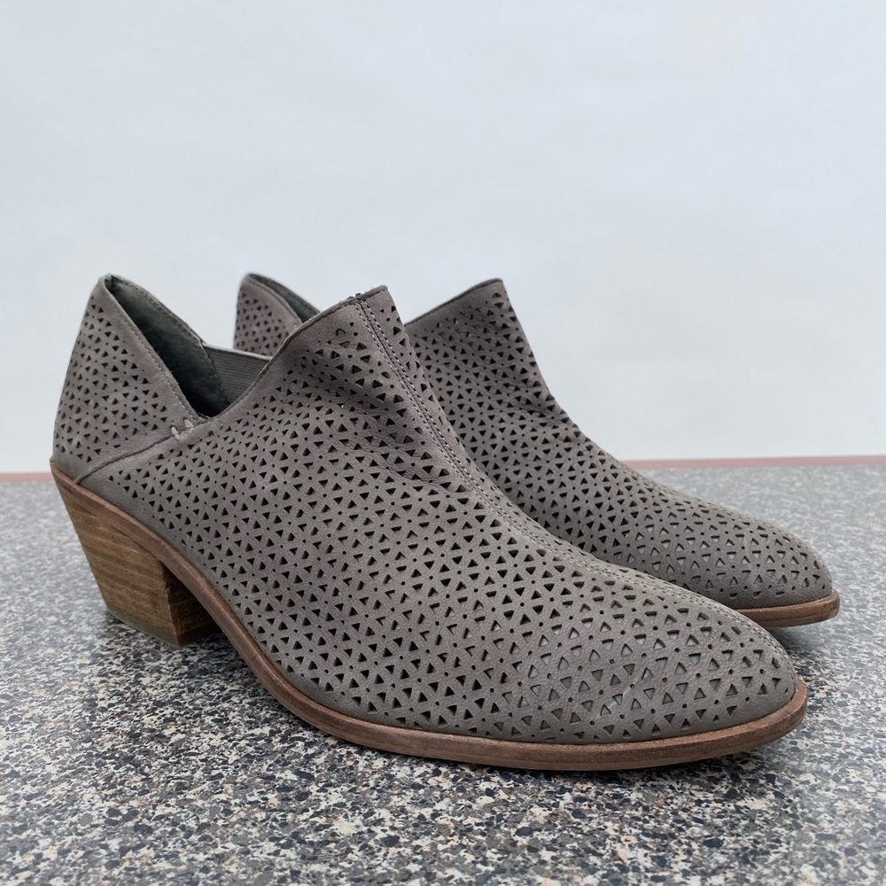 Vince Camuto Gray Ankle Booties - Picture 2 of 6